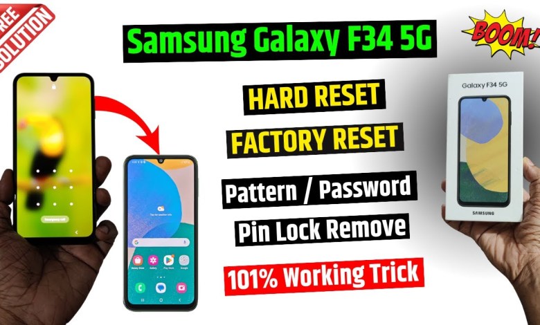 Samsung Galaxy F34 5g Factory Reset & Remove All Type Samsung Galaxy F34 5g Factory Reset & Remove All Type
