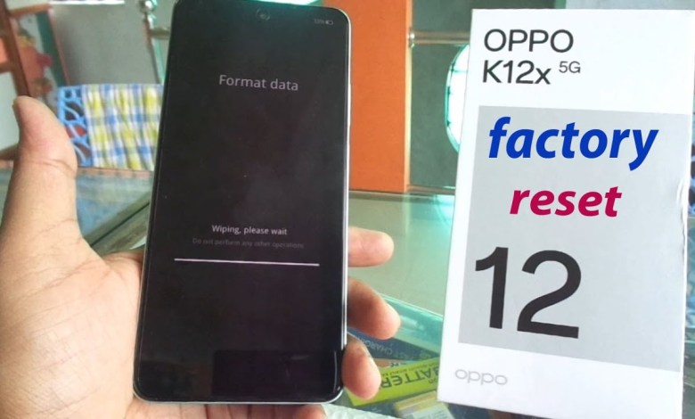 OPPO K12x 5G factory reset solution. OPPO K12x 5G factory reset solution.