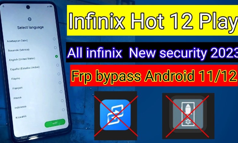 Infinix Hot 12 Play Frp Bypass Activity launcher Not Infinix Hot 12 Play Frp Bypass Activity launcher Not