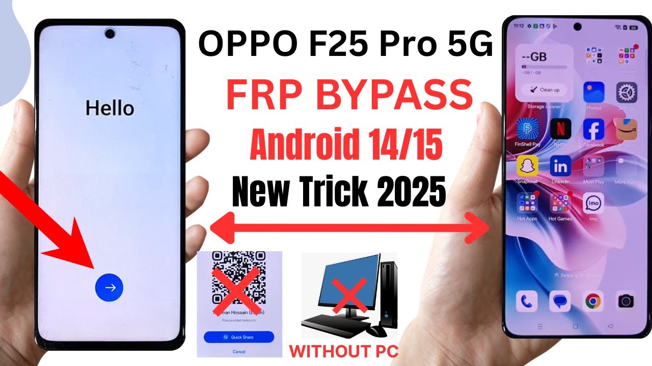 Curious about Bypassing/Unlocking Google Account on Oppo F25 Pro Android 15? Curious about Bypassing/Unlocking Google Account on Oppo F25 Pro Android 15?