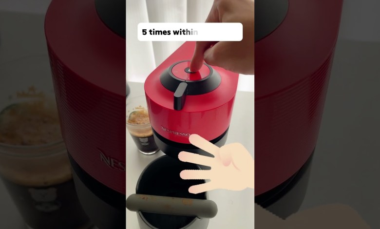 Reset Nespresso Vertuo Pop to Factory Settings in 10s Reset Nespresso Vertuo Pop to Factory Settings in 10s
