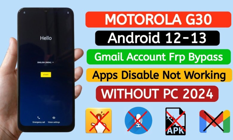 Motorola/Moto G30 frp bypass Android 12-13 Without Pc. Motorola/Moto G30 frp bypass Android 12-13 Without Pc.
