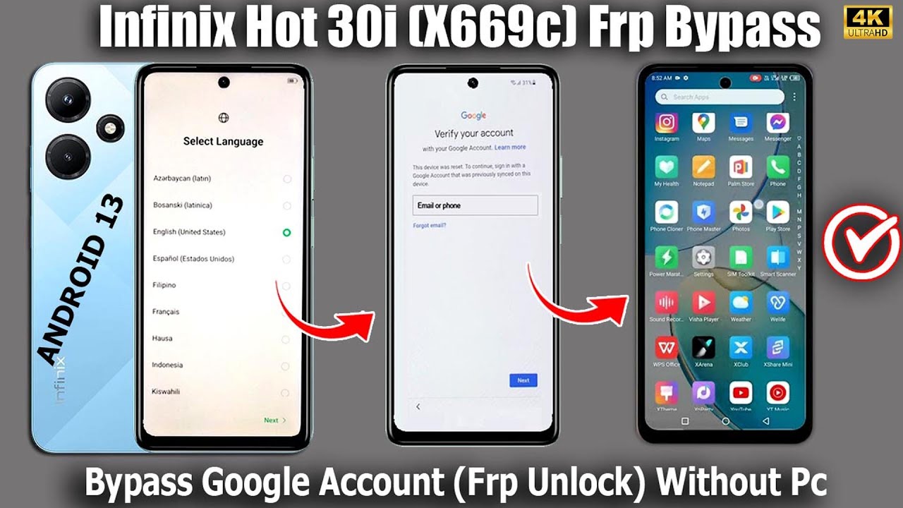 Infinix Hot 30i Frp Bypass 2024 Without Pc Android Infinix Hot 30i Frp Bypass 2024 Without Pc Android