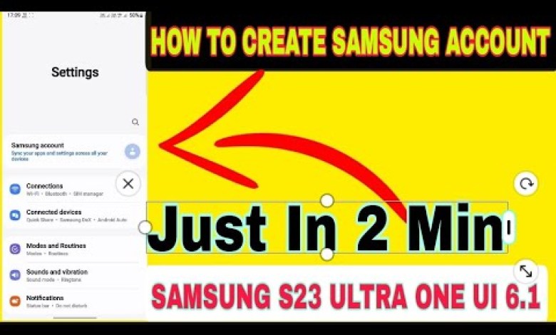 How To Create Samsung Account On S23 Ultra How To Create Samsung Account On S23 Ultra
