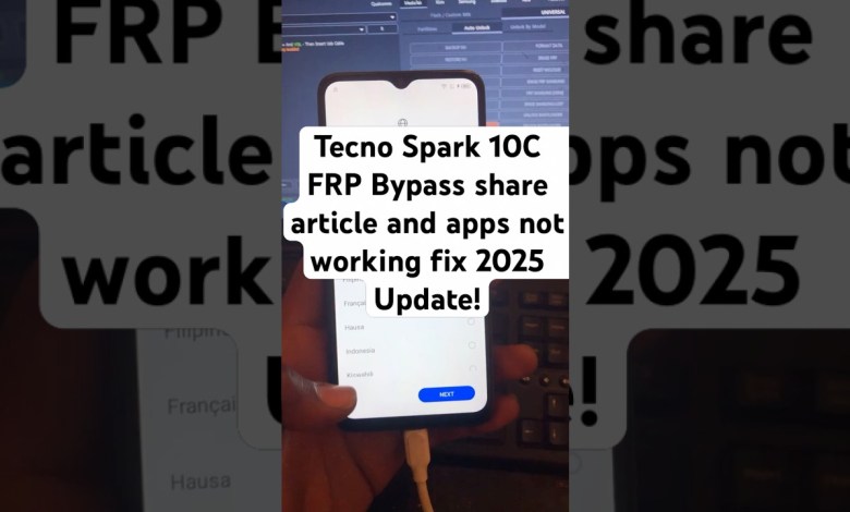 Unlocking the Techno Spark 10C: Discover the New 2025 FRP Bypass Method – No PC Required! Unlocking the Techno Spark 10C: Discover the New 2025 FRP Bypass Method – No PC Required!