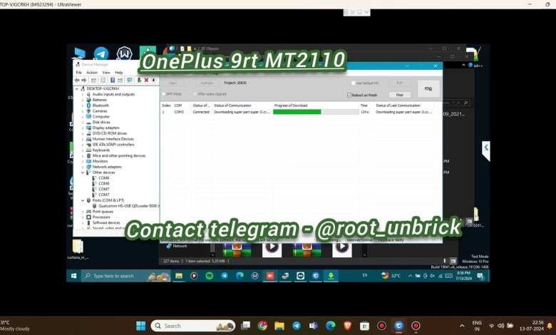 OnePlus 9rt Hardbricked mt2110 mt2111 unbrick EDL flash OnePlus 9rt Hardbricked mt2110 mt2111 unbrick EDL flash