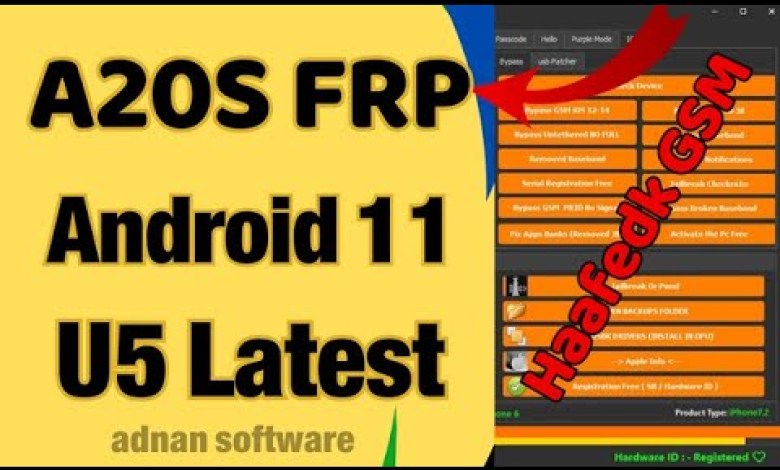 Samsung A20S frp bypass free by Haafedk GSM v3 best Frp Samsung A20S frp bypass free by Haafedk GSM v3 best Frp