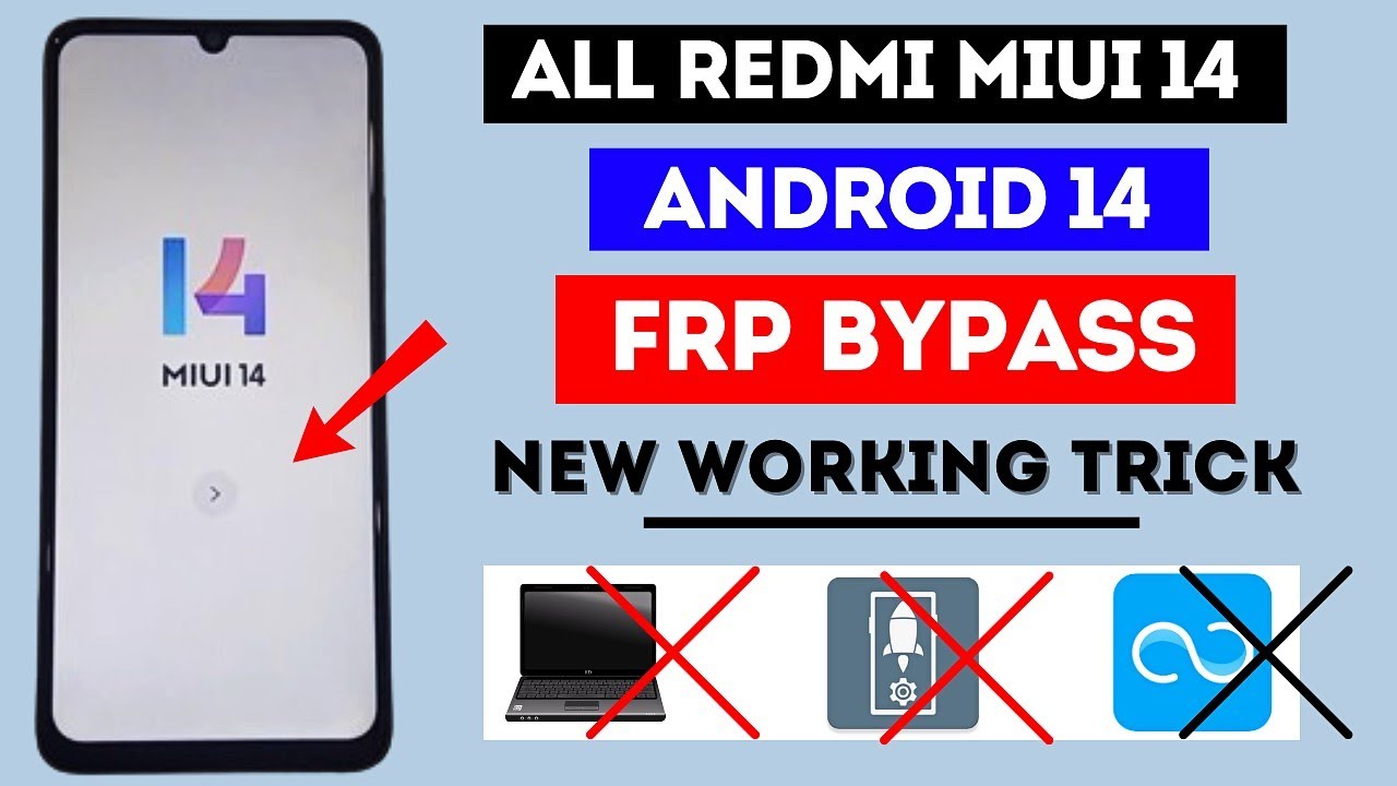 All Redmi Miui 14 Frp Bypass Without Pc Android 14 | No All Redmi Miui 14 Frp Bypass Without Pc Android 14 | No