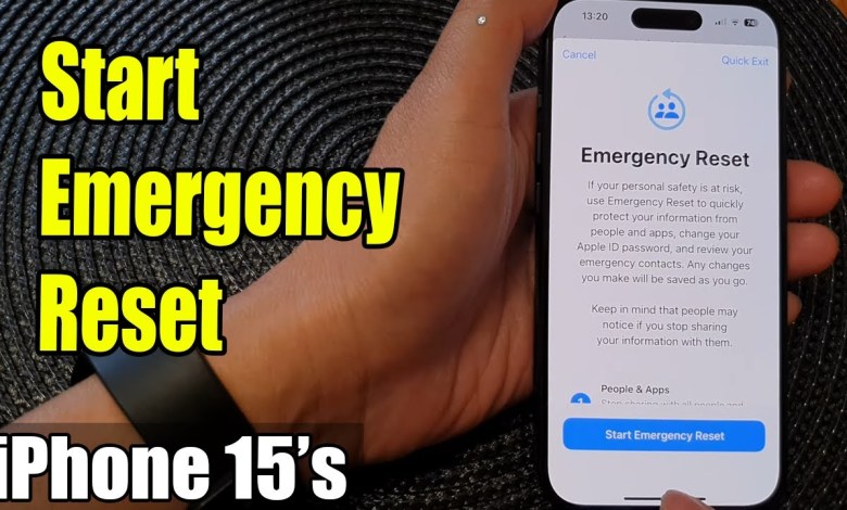 iPhone 15/15 Pro Max: How to Start Emergency Reset iPhone 15/15 Pro Max: How to Start Emergency Reset