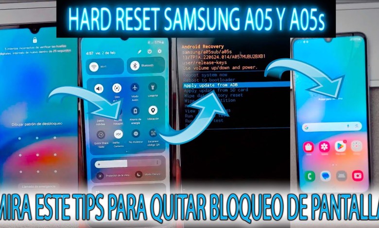 HARD RESET SAMSUNG A05 A05S REMOVE PIN PATTERN FINGERPRINT HARD RESET SAMSUNG A05 A05S REMOVE PIN PATTERN FINGERPRINT