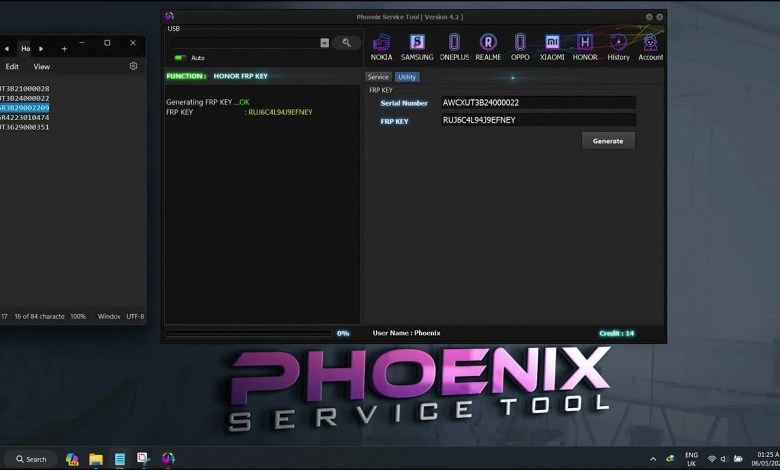 Honor FRP Unlock Key Generate By Phoenix Service Tool Honor FRP Unlock Key Generate By Phoenix Service Tool