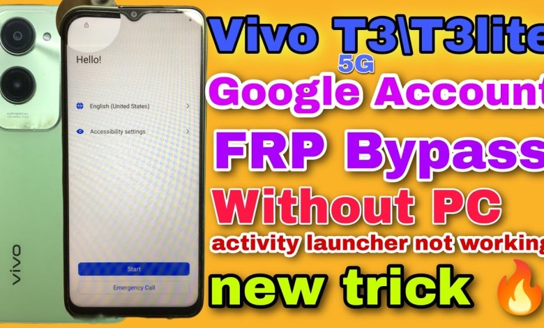 Unlock Google Account/ FRP on Vivo T3/T3 Lite 5G: Guaranteed 100% Success! Unlock Google Account/ FRP on Vivo T3/T3 Lite 5G: Guaranteed 100% Success!