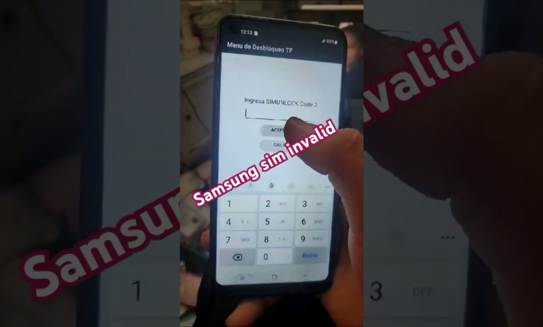 Samsung Sim Invalid | Ask Code Unlock #samsung #how Samsung Sim Invalid | Ask Code Unlock #samsung #how