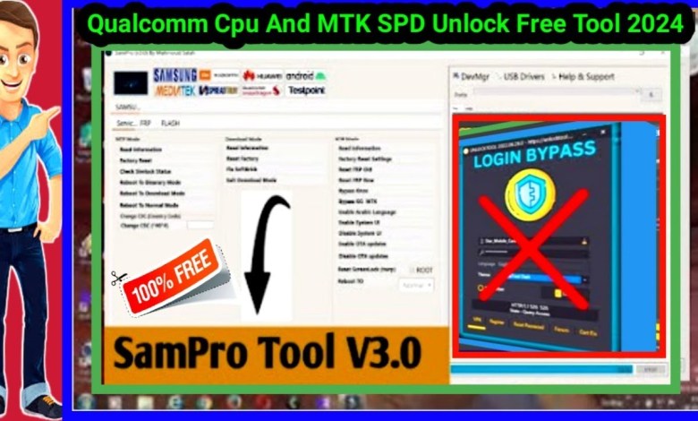 Qualcomm Cpu And MTK SPD All Mobile Unlock Free Tool Qualcomm Cpu And MTK SPD All Mobile Unlock Free Tool