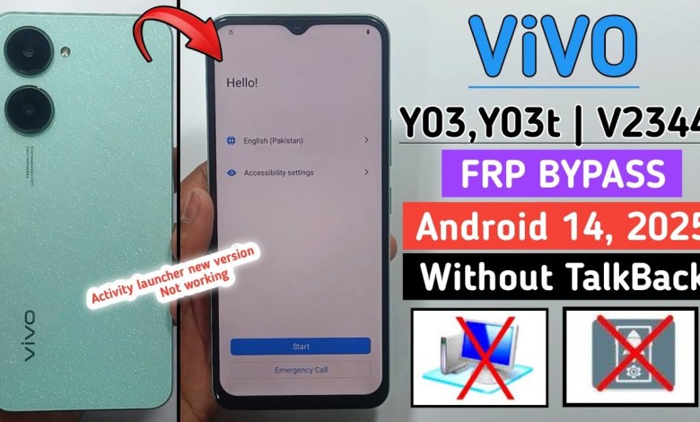 How to Bypass FRP on Vivo Y03t running Android 14 || Step-by-Step Guide for Vivo (V2344) FRP Bypass How to Bypass FRP on Vivo Y03t running Android 14 || Step-by-Step Guide for Vivo (V2344) FRP Bypass