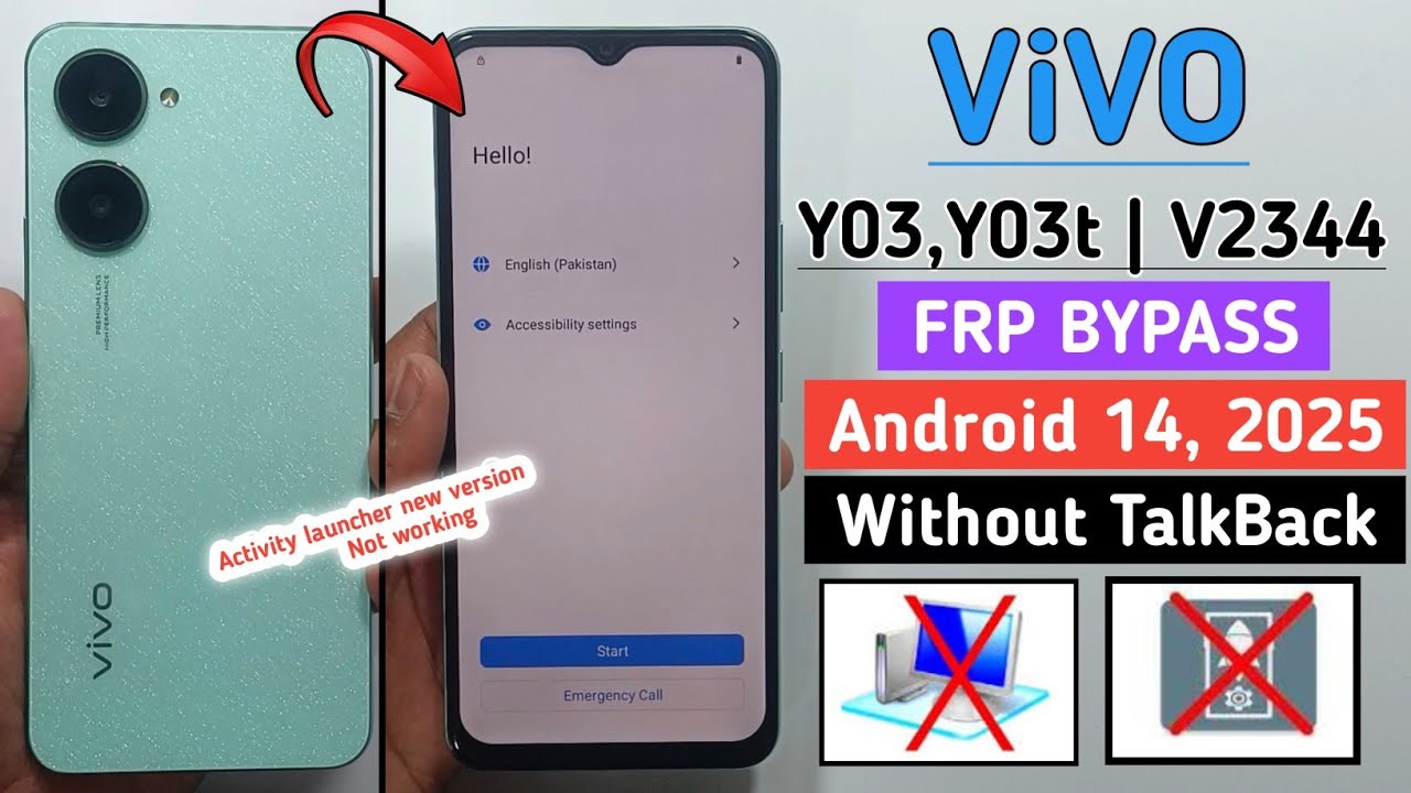 How to Bypass FRP on Vivo Y03t running Android 14 || Step-by-Step Guide for Vivo (V2344) FRP Bypass How to Bypass FRP on Vivo Y03t running Android 14 || Step-by-Step Guide for Vivo (V2344) FRP Bypass