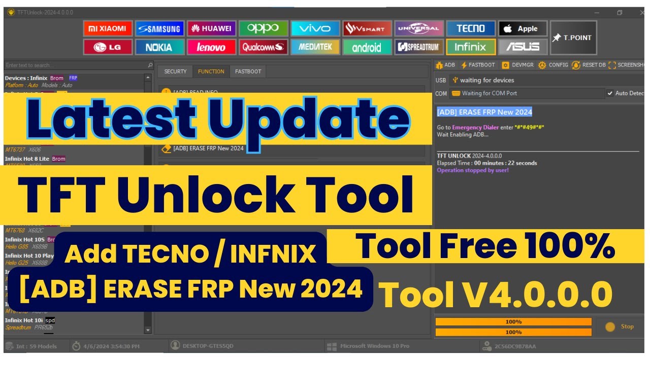 Tft Unlock Tool latest Update April 2024/ Add Tft Unlock Tool latest Update April 2024/ Add