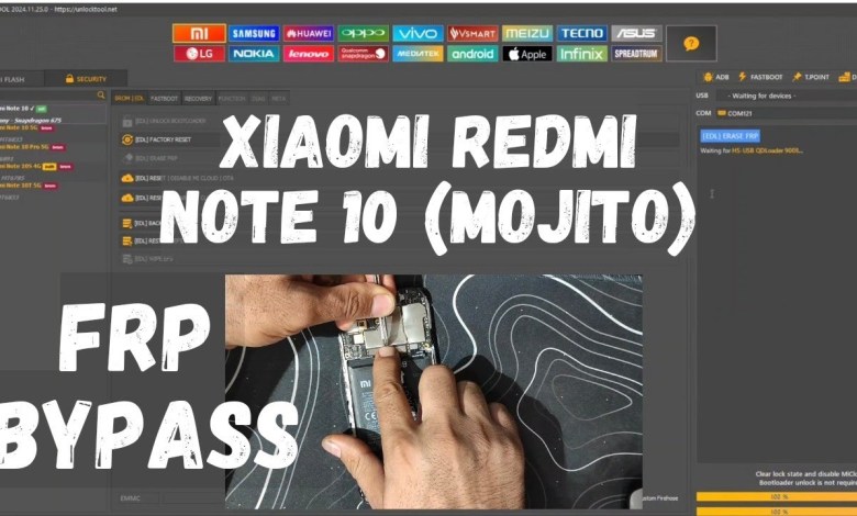 Uncover the Xiaomi Redmi Note 10 (Mojito) Testpoint FRP Bypass Method Uncover the Xiaomi Redmi Note 10 (Mojito) Testpoint FRP Bypass Method
