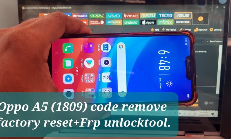 Oppo A5 cph1809 factory reset +frp just one click Oppo A5 cph1809 factory reset +frp just one click
