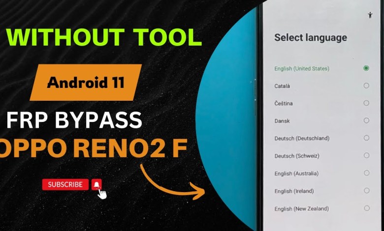 Tool-Free FRP Unlock for Oppo Reno2 F Tool-Free FRP Unlock for Oppo Reno2 F