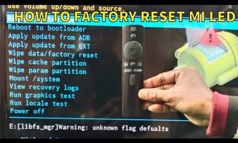 HOW TO RESET MI TV #TO FACTORY SETTINGS #RECOVERY MODE HOW TO RESET MI TV #TO FACTORY SETTINGS #RECOVERY MODE