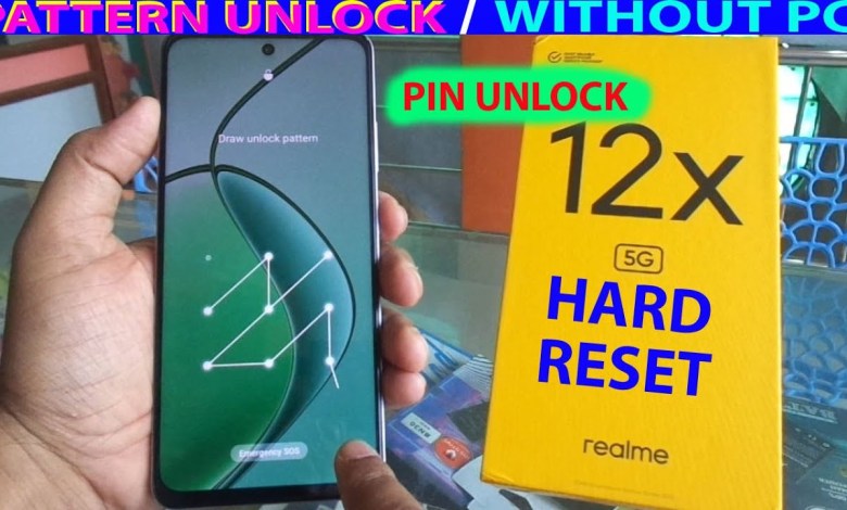Realme 12x 5G hard reset / pattern and pin unlock Realme 12x 5G hard reset / pattern and pin unlock