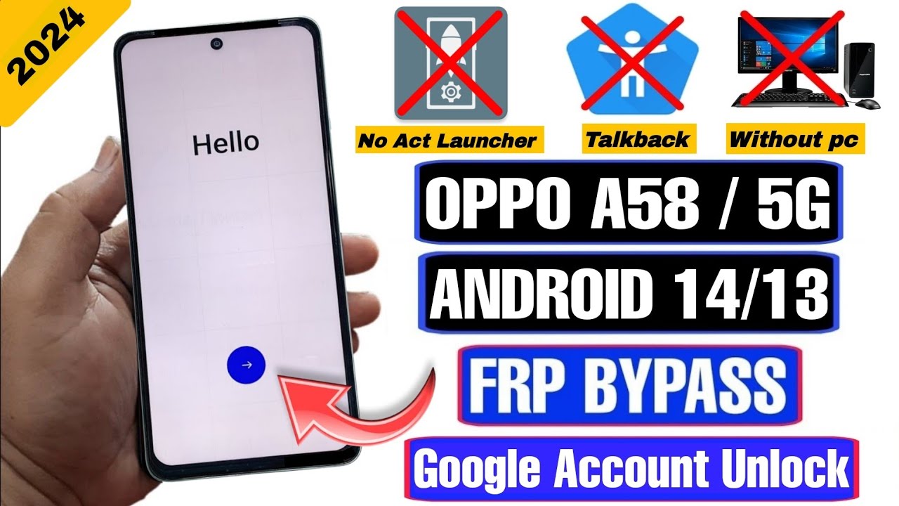 Unlock OPPO A58 with Android 14 | Discover how to Bypass FRP on OPPO A58 Unlock OPPO A58 with Android 14 | Discover how to Bypass FRP on OPPO A58