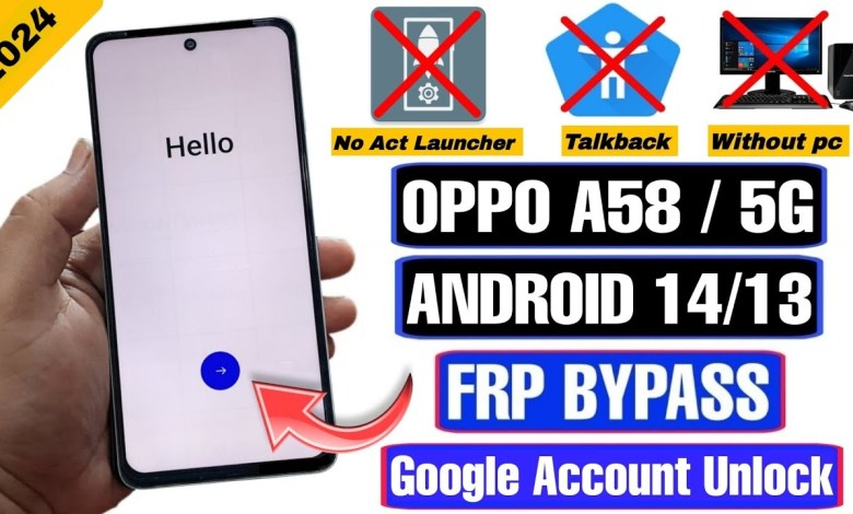 Unlock OPPO A58 with Android 14 | Discover how to Bypass FRP on OPPO A58 Unlock OPPO A58 with Android 14 | Discover how to Bypass FRP on OPPO A58