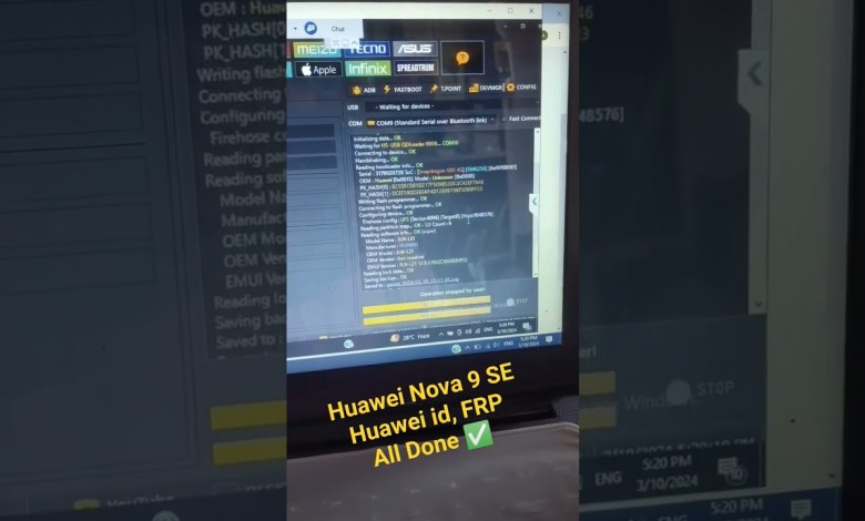 Huawei Nova 9 SE JLN- LX1 Huawei id, FRP | Unlock tool Huawei Nova 9 SE JLN- LX1 Huawei id, FRP | Unlock tool