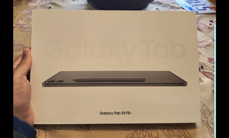 Unboxing Samsung Tab S9 FE+ tablet #s9 #samsung Unboxing Samsung Tab S9 FE+ tablet #s9 #samsung
