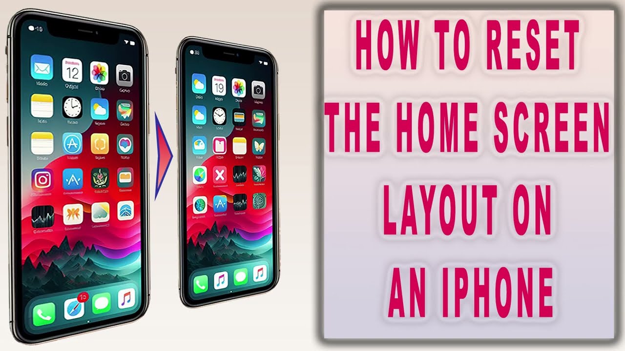 How to reset the home screen layout on an iPhone How to reset the home screen layout on an iPhone