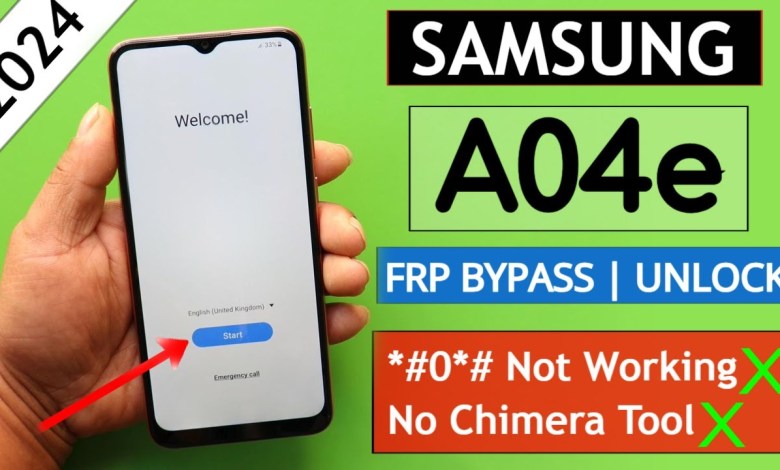 Samsung A04e Frp Bypass/Unlock Google Account Lock Samsung A04e Frp Bypass/Unlock Google Account Lock