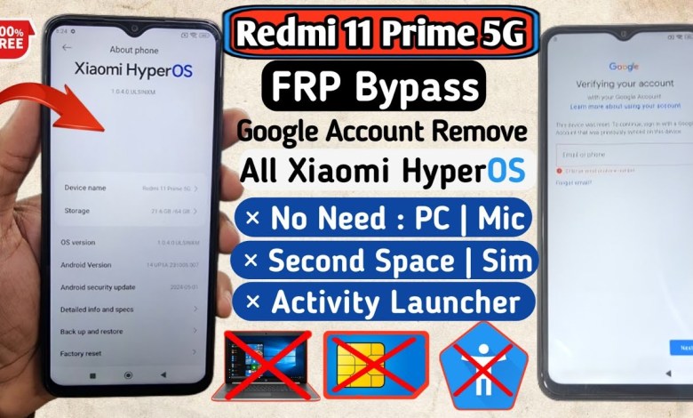 How To FRP Bypass Redmi 11 Prime 5G | Xiaomi HyperOS | How To FRP Bypass Redmi 11 Prime 5G | Xiaomi HyperOS |