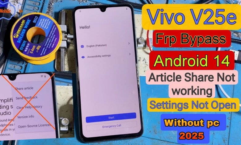 Curious about Vivo V25e Frp Bypass on Android 14 with Settings Issue? Curious about Vivo V25e Frp Bypass on Android 14 with Settings Issue?
