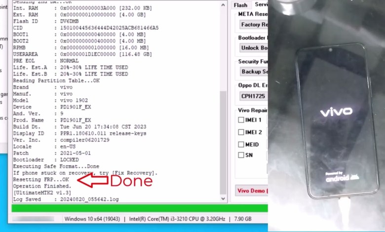 Vivo Y17 Format & FRP Unlock Using UMTv2 UltimateMTK Vivo Y17 Format & FRP Unlock Using UMTv2 UltimateMTK