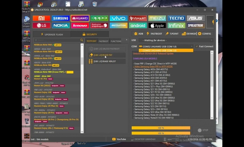 Huawei mate 20 pro lya l29 frp done in unlocktool Huawei mate 20 pro lya l29 frp done in unlocktool