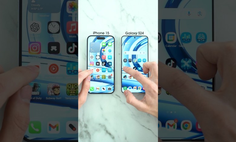 Samsung Galaxy S24 vs iPhone 15 Speed Test & Samsung Galaxy S24 vs iPhone 15 Speed Test &