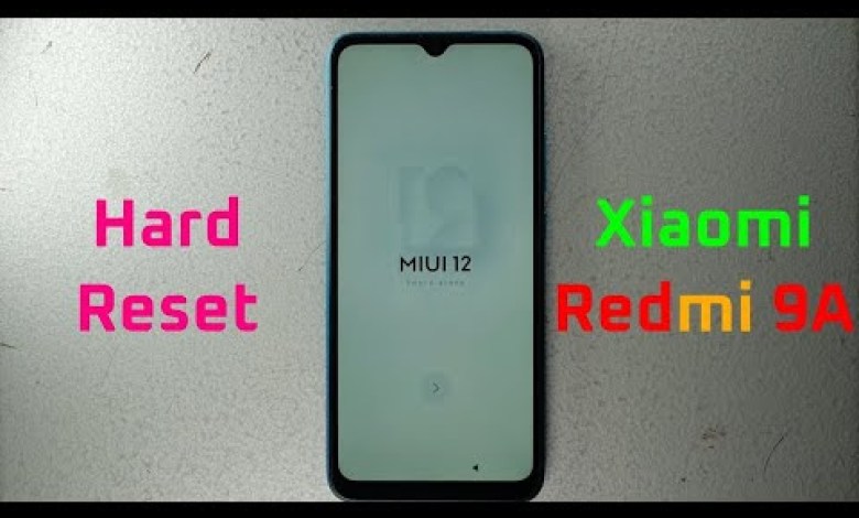Haw to Hard Reset Redmi 9A-Factory Reset Haw to Hard Reset Redmi 9A-Factory Reset