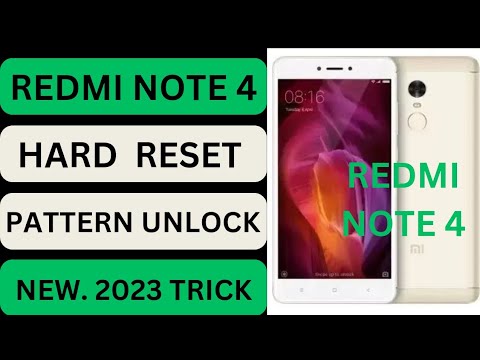 Redmi note 4Hard reset || redmi note 4 pattern unlock Redmi note 4Hard reset || redmi note 4 pattern unlock
