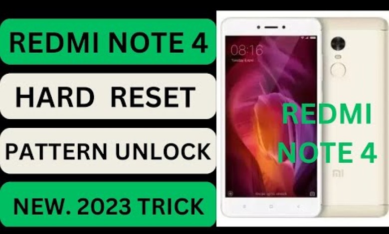 Redmi note 4Hard reset || redmi note 4 pattern unlock Redmi note 4Hard reset || redmi note 4 pattern unlock