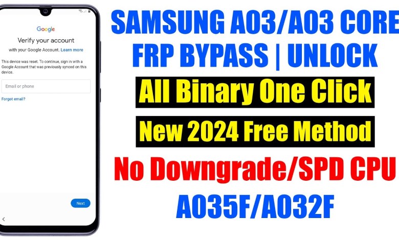 Samsung A03 Core FRP Bypass || Samsung A032F Samsung A03 Core FRP Bypass || Samsung A032F