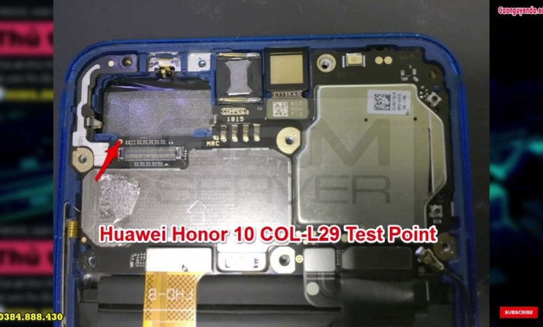 Huawei Honor 10 COL-L29 Test Point Huawei Honor 10 COL-L29 Test Point