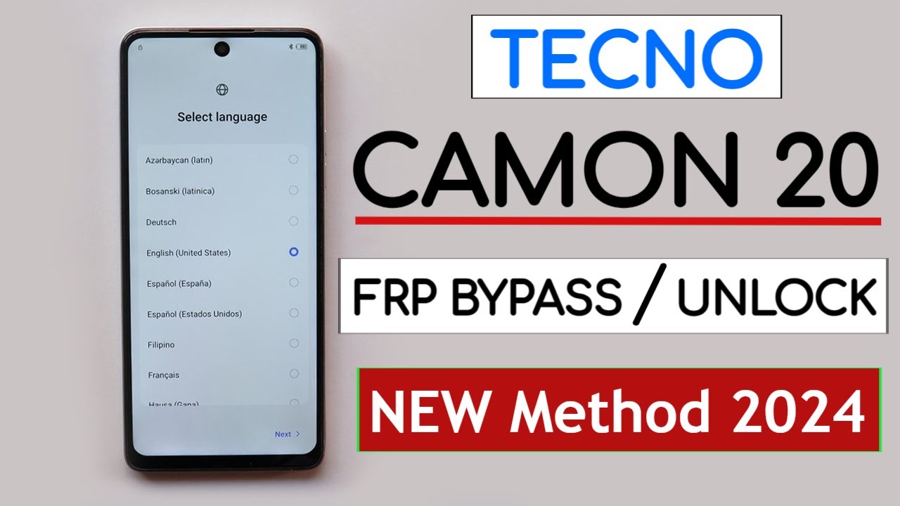 Tecno Camon 20 (CK6) FRP Bypass/Unlock Google Account Tecno Camon 20 (CK6) FRP Bypass/Unlock Google Account