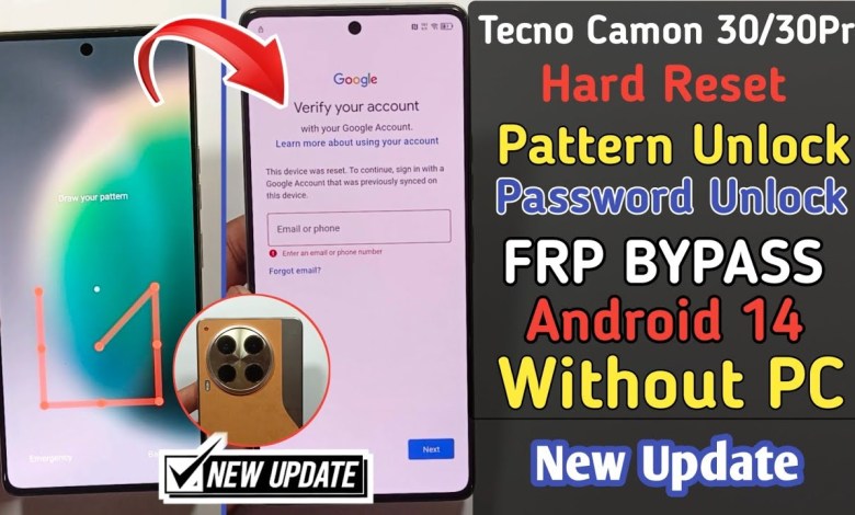 Tecno Camon 30 Hard Reset | Pattern Unlock | Tecno Tecno Camon 30 Hard Reset | Pattern Unlock | Tecno