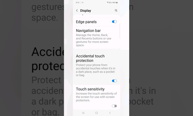 How to Enable Accidental Touch Protection in How to Enable Accidental Touch Protection in