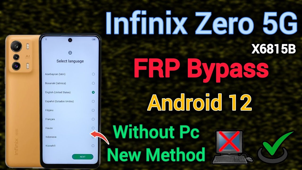Unlocking Secrets: How to Bypass FRP on Infinix ZERO 5G (X6815) with Android 12! Unlocking Secrets: How to Bypass FRP on Infinix ZERO 5G (X6815) with Android 12!