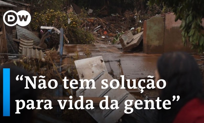 Água baixa e revela cidade devastada no Rio Grande do Água baixa e revela cidade devastada no Rio Grande do