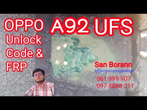 How To in Bypass OPPO A92 Passcode And FRP | OPPO UFS How To in Bypass OPPO A92 Passcode And FRP | OPPO UFS