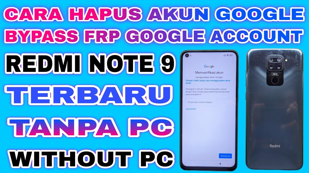 HOW TO DELETE GOOGLE ACCOUNT REDMI NOTE 9 WITHOUT PC | FIX HOW TO DELETE GOOGLE ACCOUNT REDMI NOTE 9 WITHOUT PC | FIX