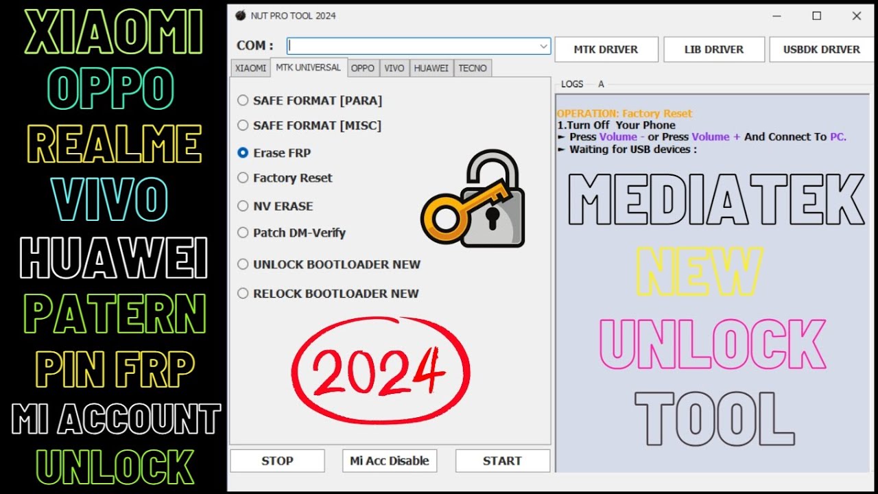 Oppo Vivo Realme Xiaomi Mi Account Frp Unlock Tool 2024 Oppo Vivo Realme Xiaomi Mi Account Frp Unlock Tool 2024